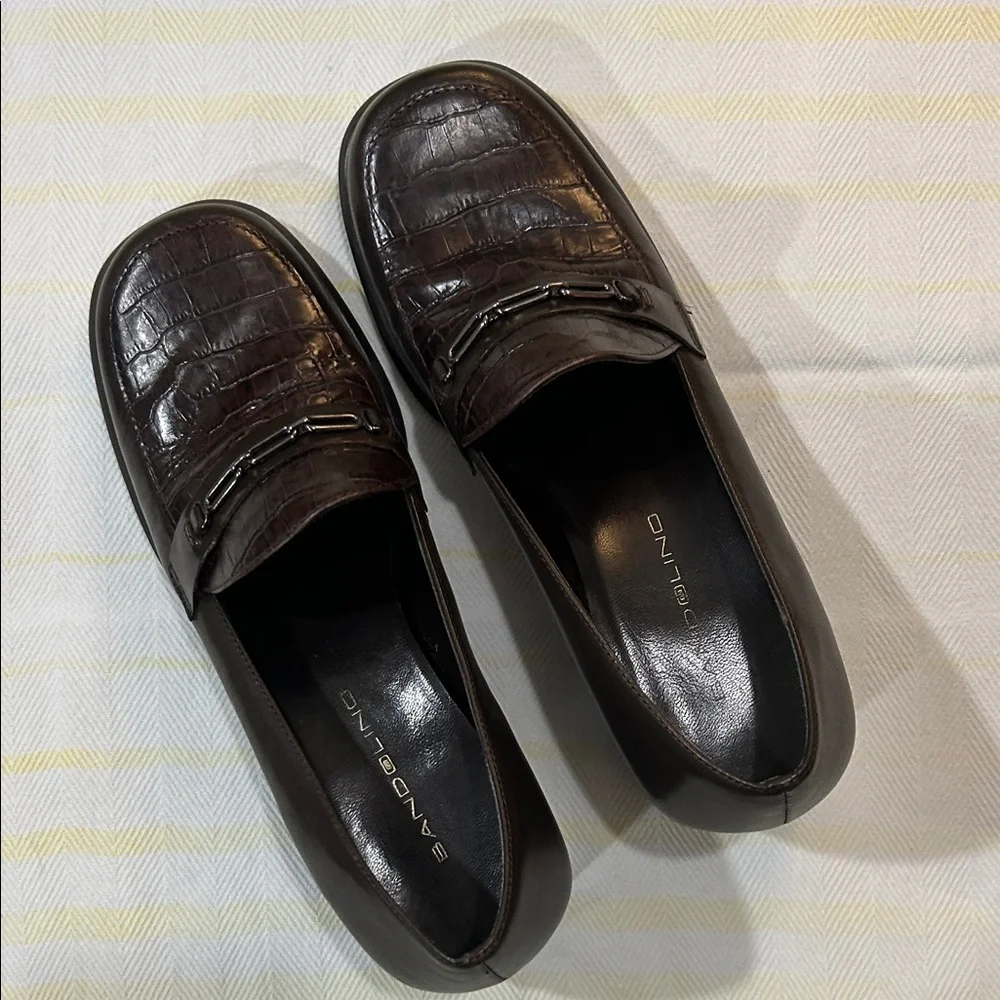 Bandolino JAMRY Chocolate Brown Loafers, size 7M, EUC - Picture 1 of 6
